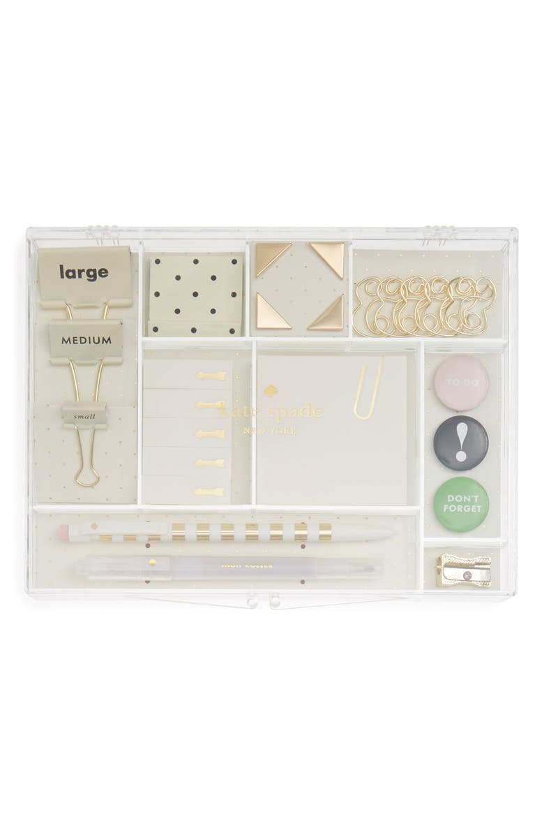 Kate Spade New York office supply kit, Main, color, 