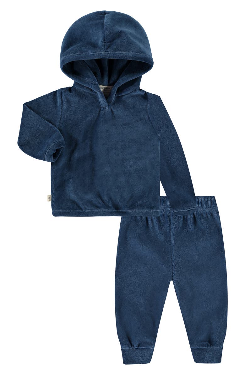 PAIGELAUREN Velour Hoodie & Joggers Set, Main, color, 