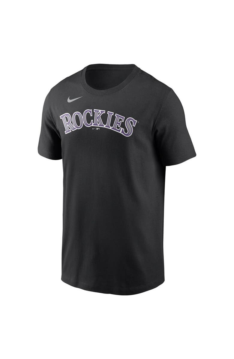 Nike Men's Nike Charlie Blackmon Black Colorado Rockies Name & Number T-Shirt, Alternate, color, Black