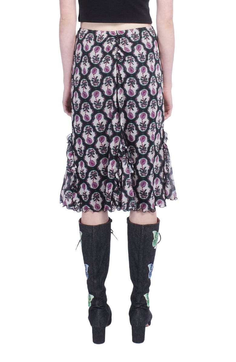 Anna Sui Sleeping Beauty Mesh Skirt, Alternate, color, 