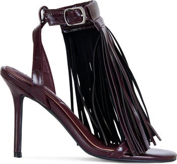 Antique Fringe Stiletto Sandal