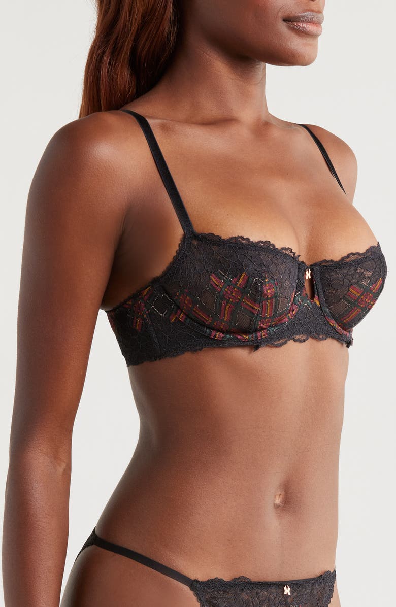 SAVAGE X FENTY Sparkle Prep Unlined Balconette Bra, Alternate, color, 