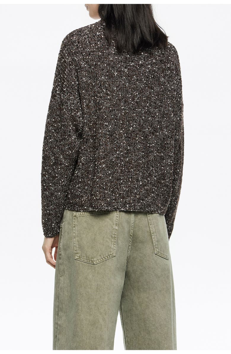 Bimba y Lola High Neck Sweater, Alternate, color, Dark Brown