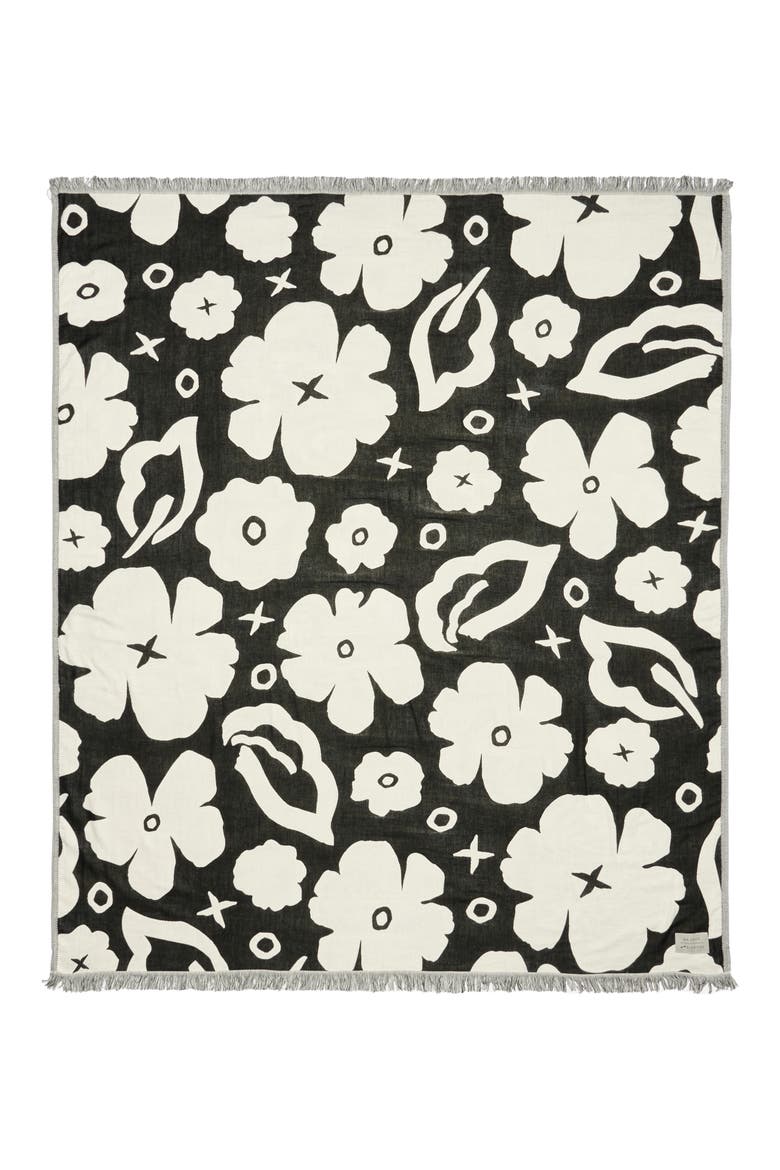 XOXO Driftweave Blanket, Main, color, BLACK