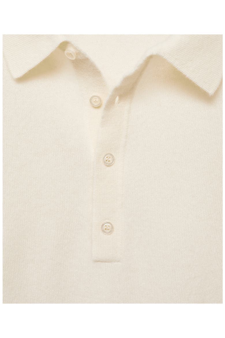 Cashmere Polo Sweater, Alternate, color, ECRU