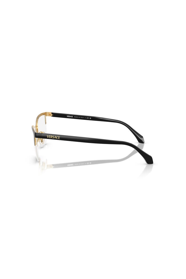 54mm Cat Eye optical glasses, Alternate, color, Gold/ Black