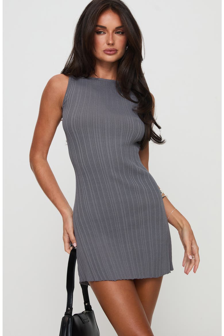 Mayok Open Back Rib Minidress (Women) | Nordstrom