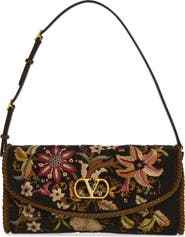 Valentino Garavani Vain Soft Embroidered Top Handle Bag