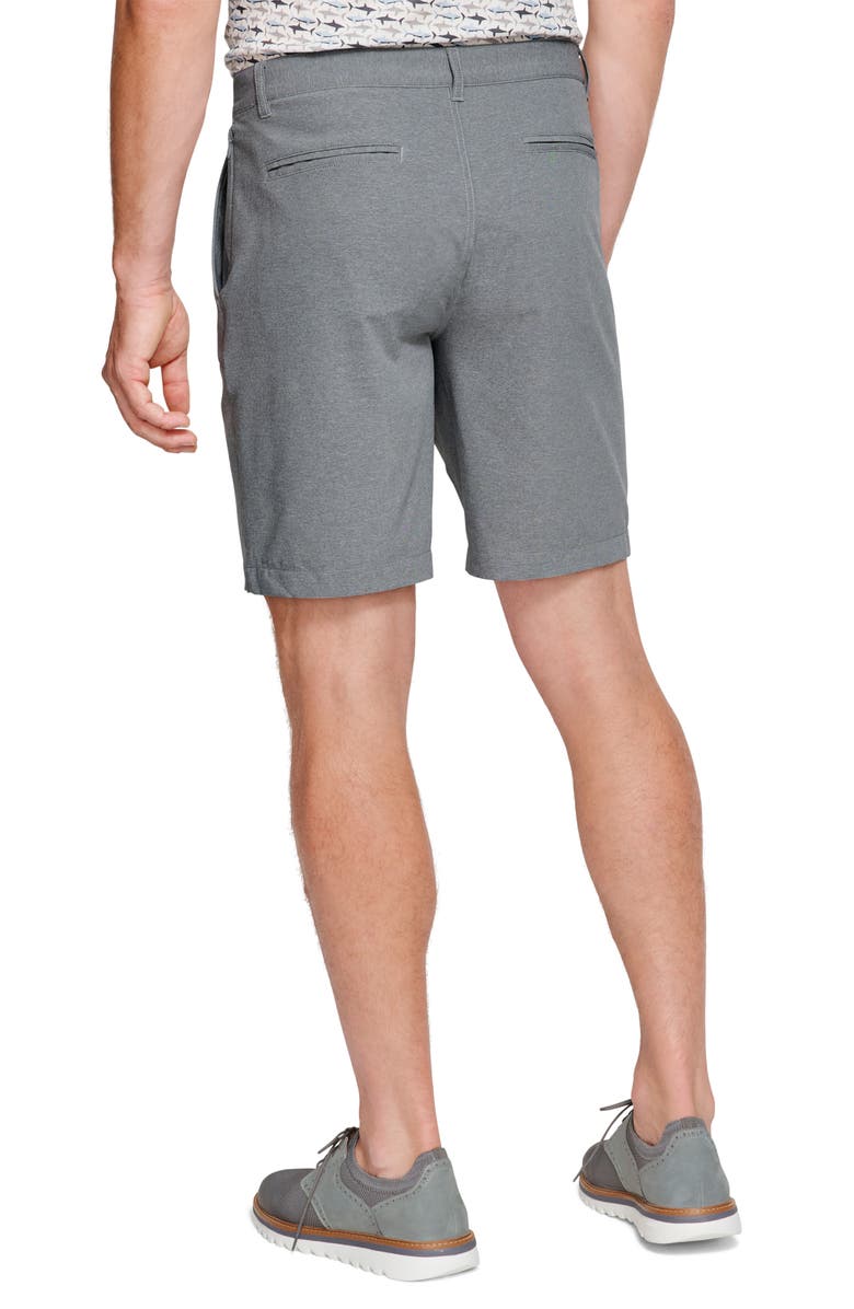 Johnston & Murphy XC4 Performance Flat Front Shorts, Alternate, color, Grey