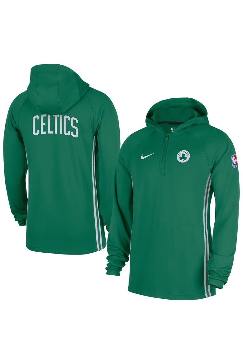 Men's Nike  Kelly Green Boston Celtics Authentic On Court Zone Quarter-Zip Dri-FIT Hoodie Jacket, Main, color, Kelly Green