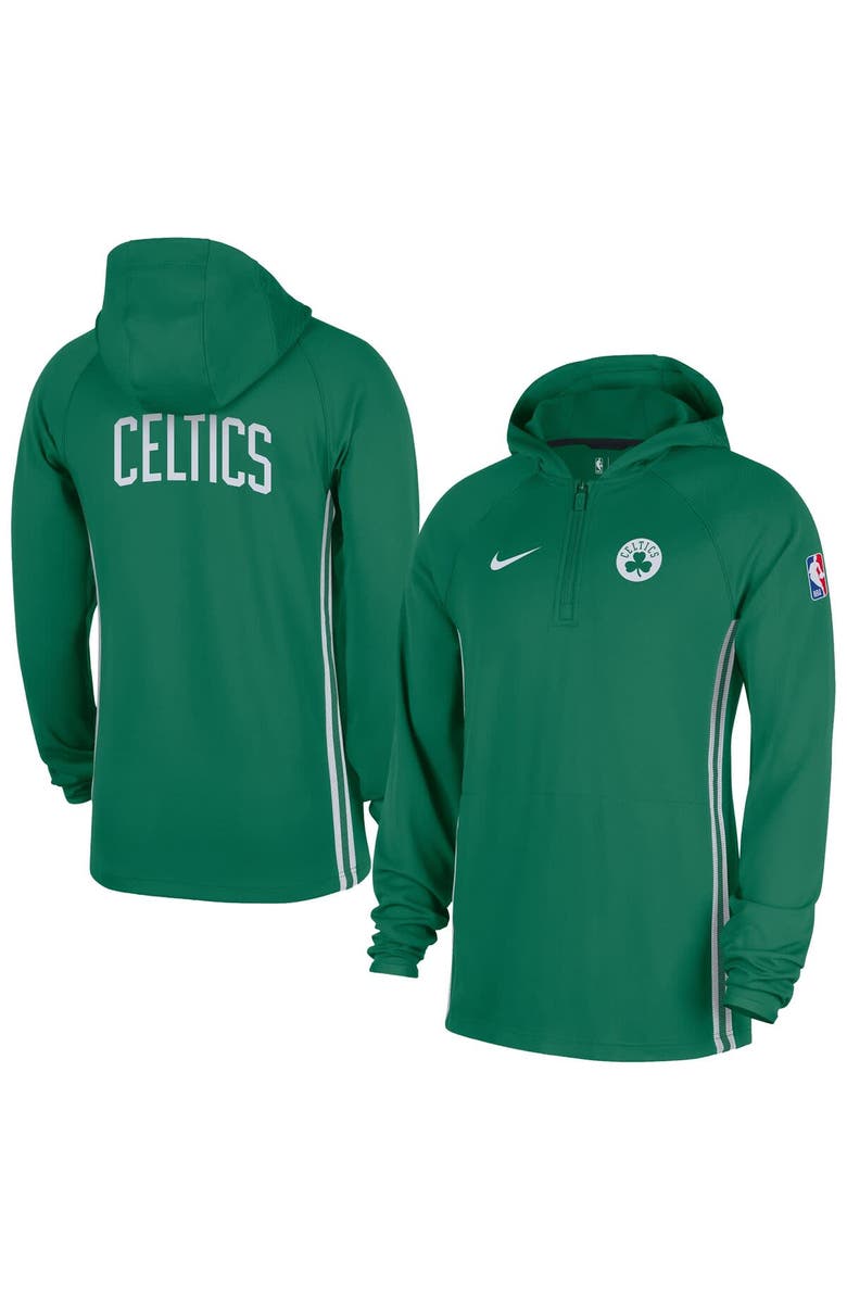 Nike Men's Nike  Kelly Green Boston Celtics Authentic On Court Zone Quarter-Zip Dri-FIT Hoodie Jacket, Main, color, Kelly Green
