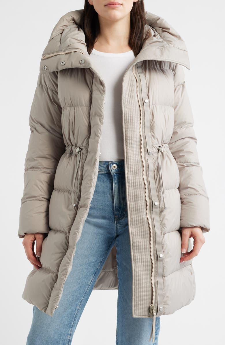 Canada Goose Montgomery Tonal Label 750 Fill Power Down Coat, Alternate, color, Limestone - Calcaire