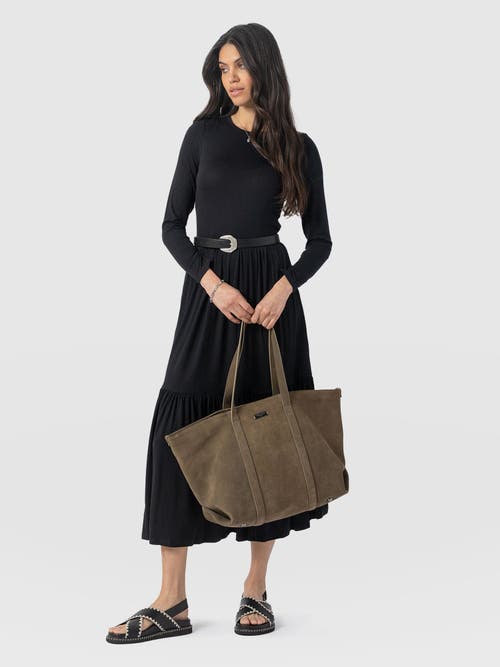 Saint And Sofia Saint + Sofia Greenwich Dress Long Sleeve In Black