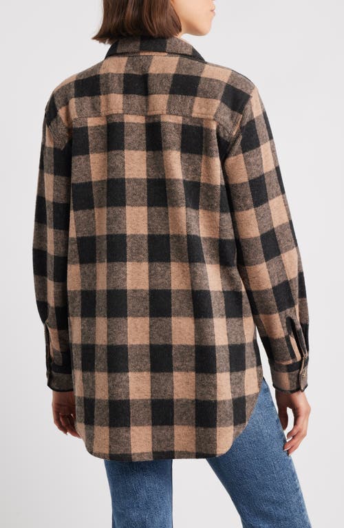 Beachlunchlounge Taelyn Buffalo Plaid Oversize Button-up Shirt In Multi