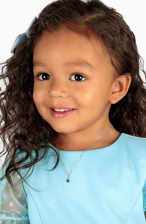 Tiny Blessings Girls' Sterling Silver Tb Birthstone 13-14 Necklace - Children In Metallic