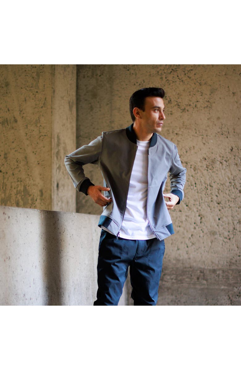 Myles Apparel Tour Bomber, Alternate, color, Slate