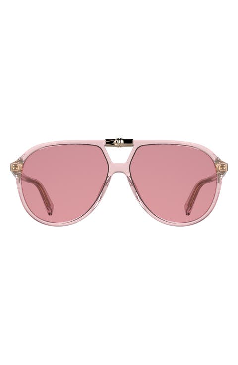 Roseau 58mm Aviator Sunglasses
