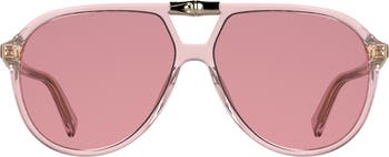 Longchamp Roseau 58mm Aviator Sunglasses | Nordstrom display picture 1