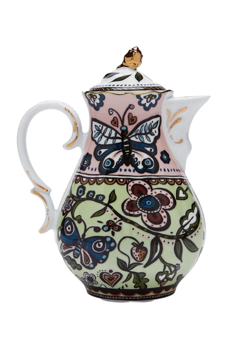 La DoubleJ Teapot Tree Of Life Light Gree, Main, color,