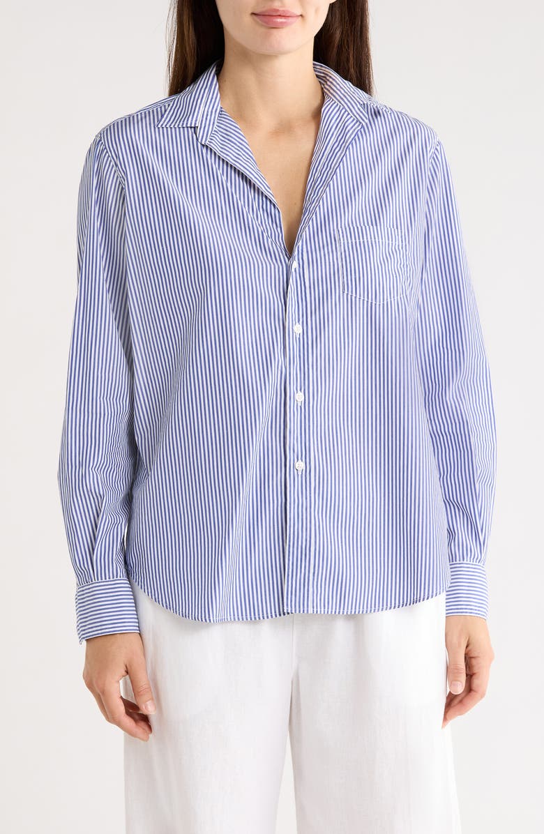 Frank & Eileen Relaxed Button-Up Shirt, Main, color, Blue Stripe