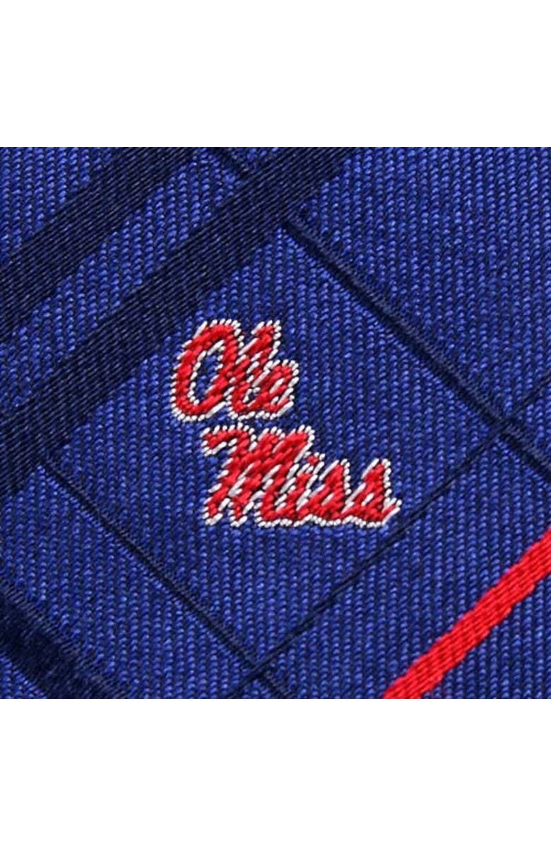 EAGLES WINGS Mississippi Rebels Royal Blue Oxford Woven Silk Tie, Alternate, color,