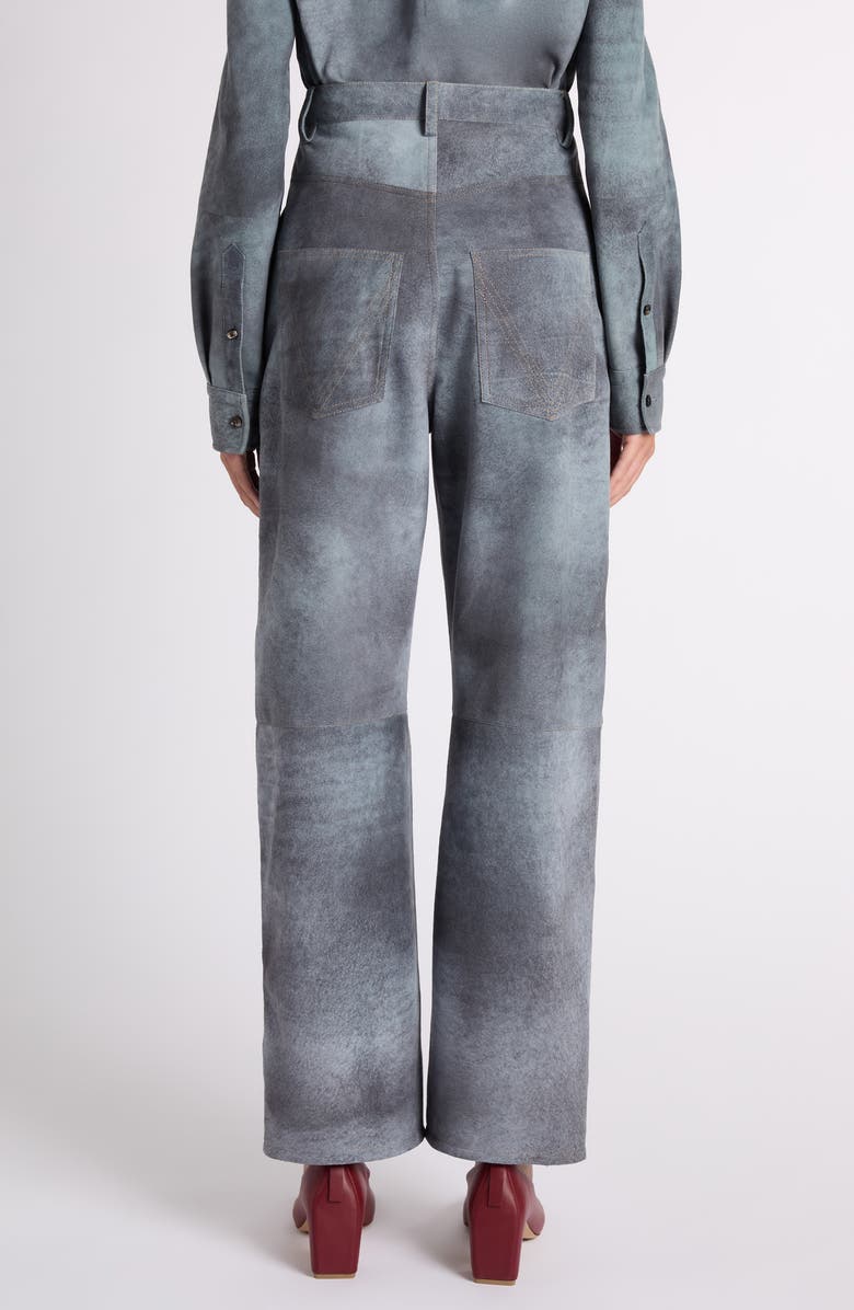 Bottega Veneta Cloudy Suede Pants, Alternate, color, 4690 Cloudy Indigo