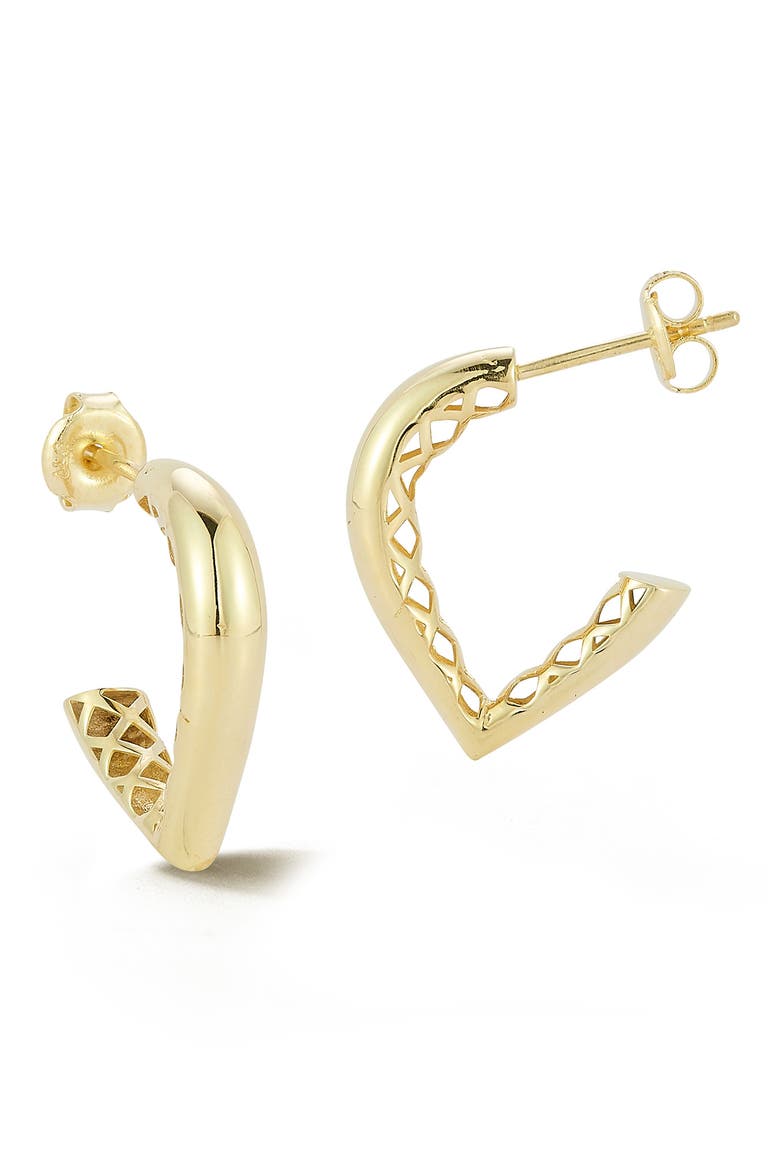 Dagger Hoop Earrings, Main, color, GOLD