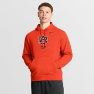 Nike Men's Nike Orange Auburn Tigers Basketball Two-Hit Club Fleece Pullover Hoodie