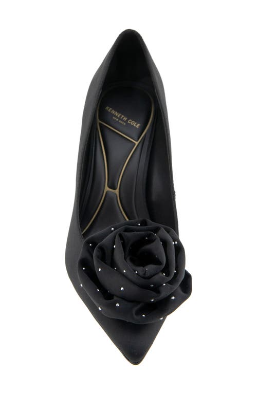 Kenneth Cole Romi Rosette Pointed Toe Pump In Black