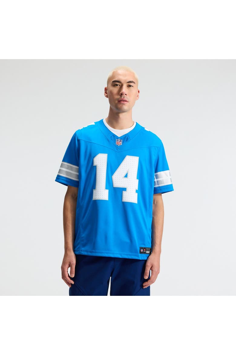 Men's Nike Amon-Ra St. Brown Blue Detroit Lions Team Vapor F.U.S.E. Stitched Limited Jersey, Alternate, color, Blue