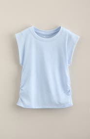 Zella Girl Kids' Side Shirred Cap Sleeve T-shirt