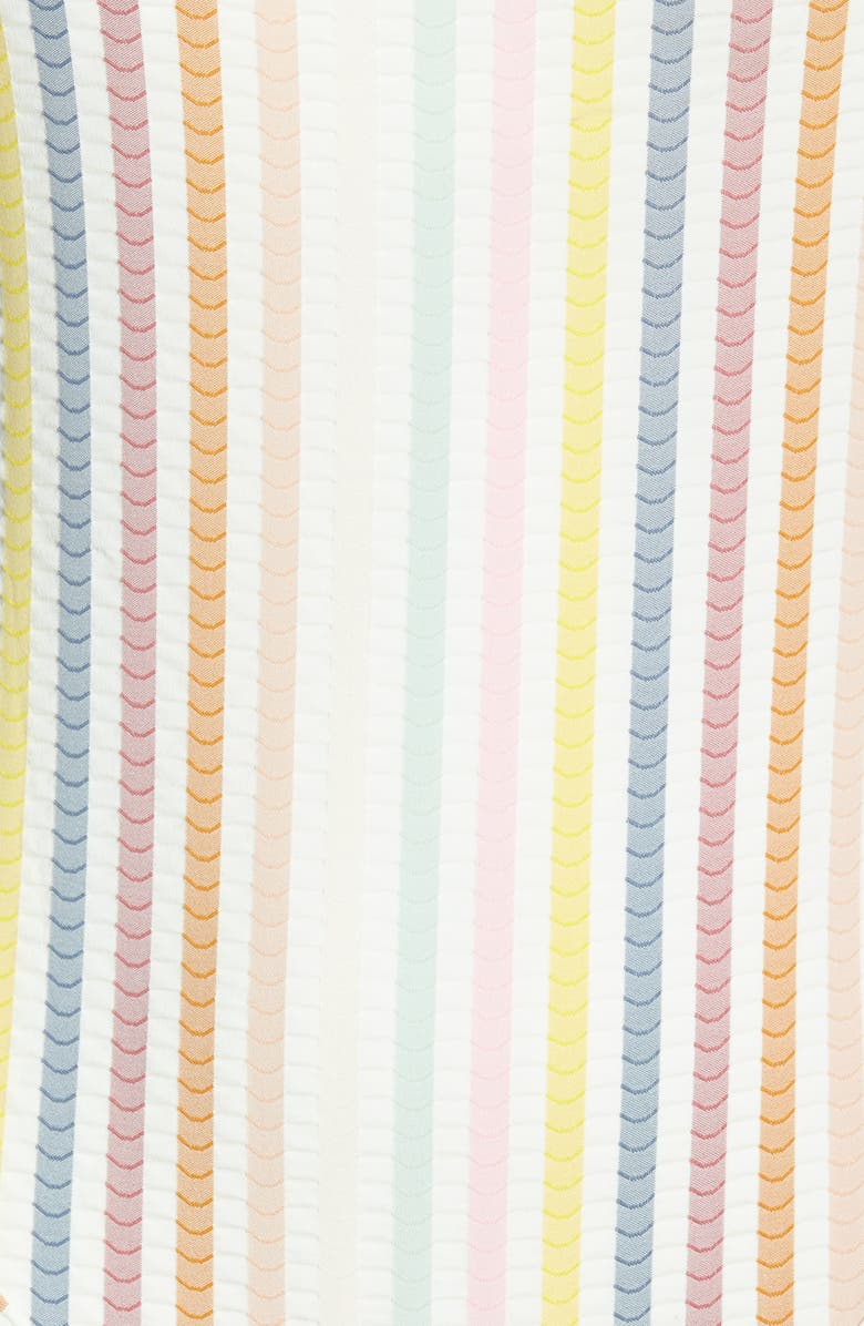 Madewell Seersucker Stripe Straight One-Piece Swimsuit, Alternate, color, 