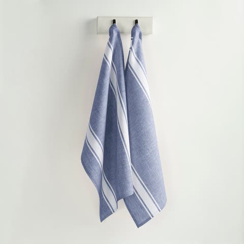 Linen Kitchen Towels - Country Stripe
