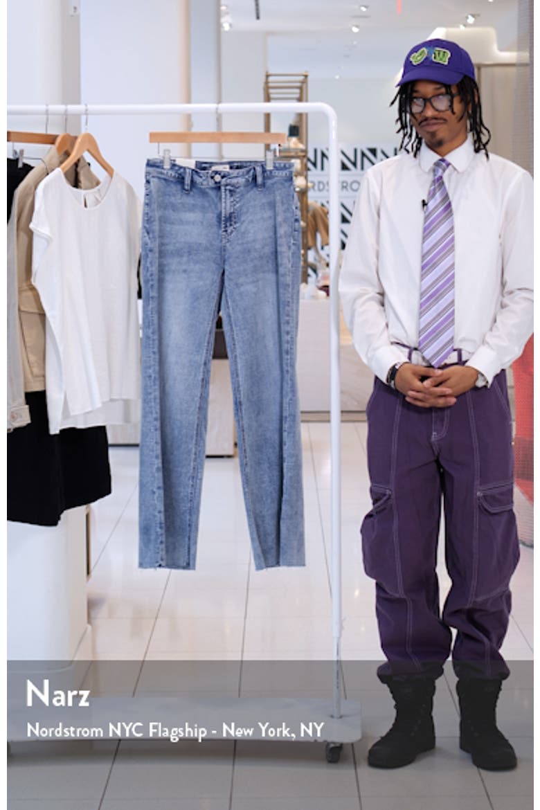 Flat Front Wide Leg Jeans video