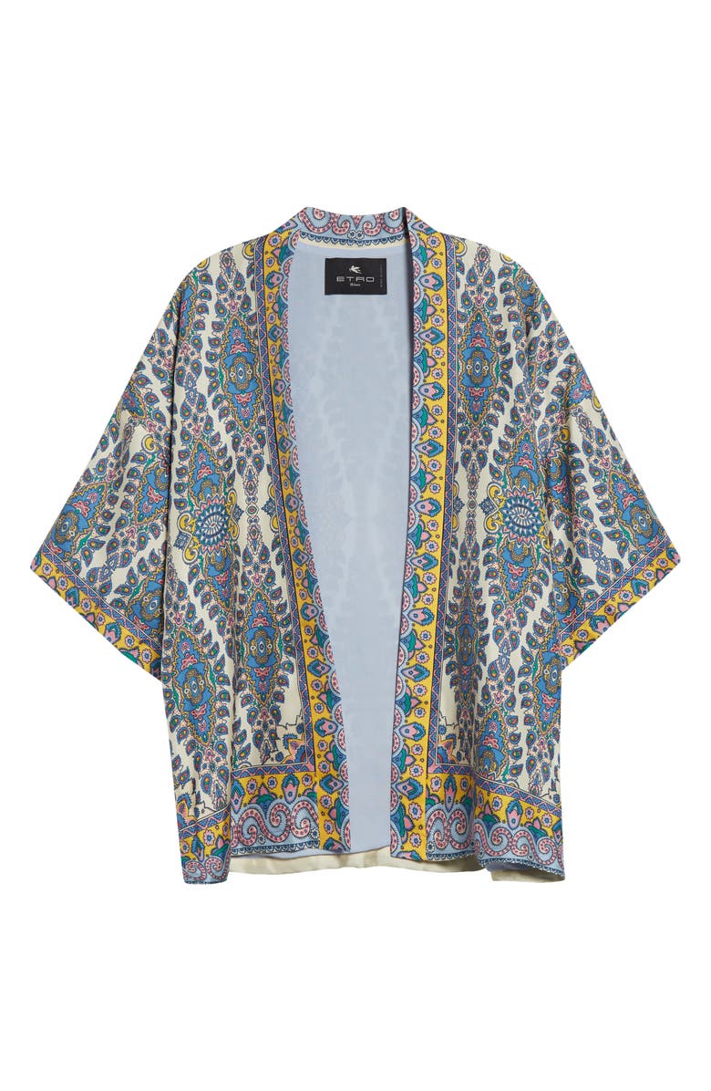 Etro Paisley Silk Twill Jacket, Main, color, 