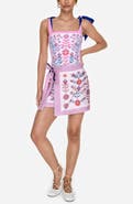 Jessie Zhao New York Swim Cover Up Skirt-Pink Garden