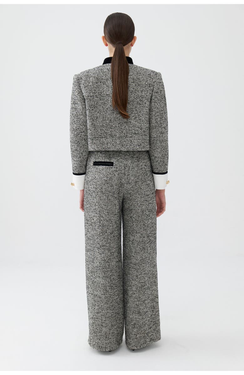 Nocturne Gold Button Detailed Crop Jacket, Alternate, color, 