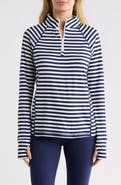 Lands' End Quarter Zip Long Sleeve Insulated Thermal Top