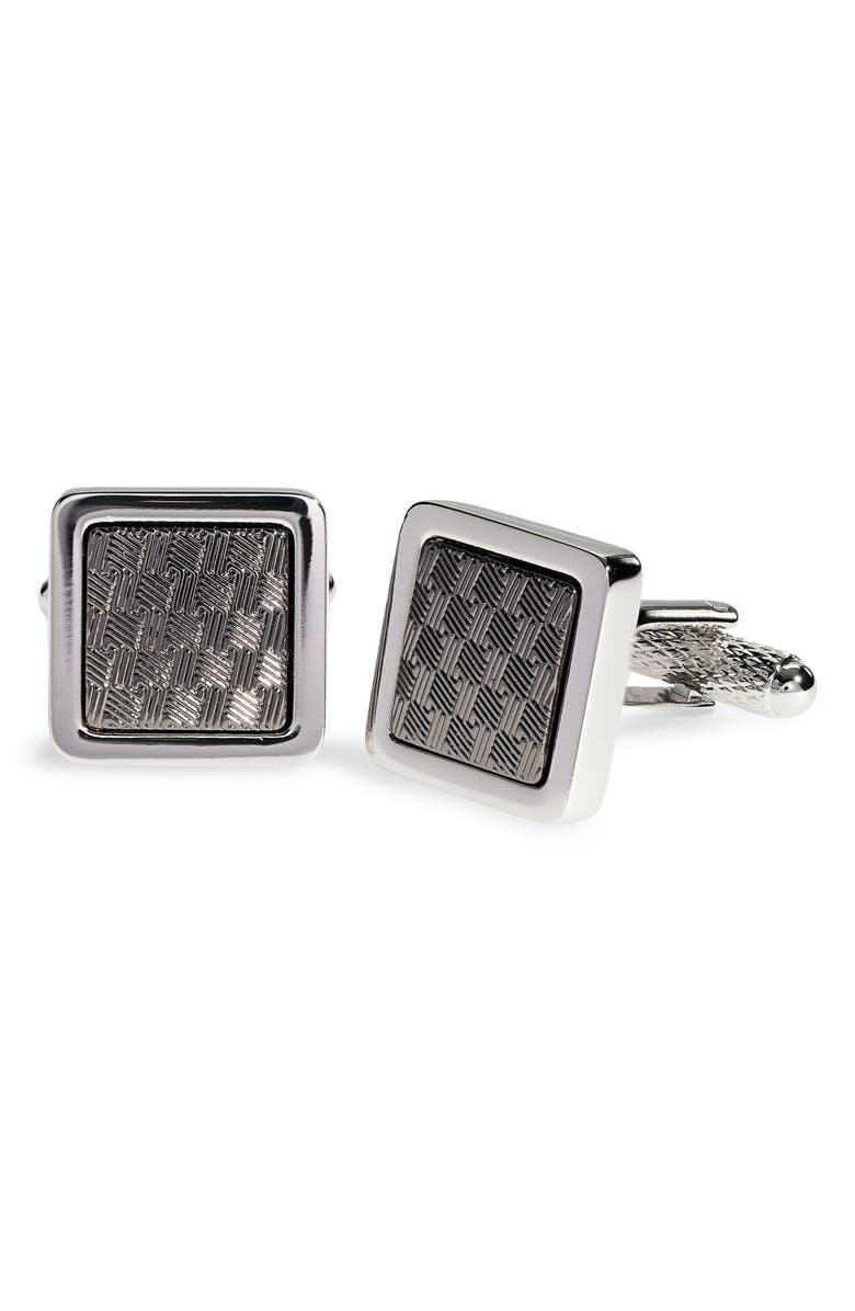 Original Penguin Checkerboard Cufflinks, Alternate, color, Grey