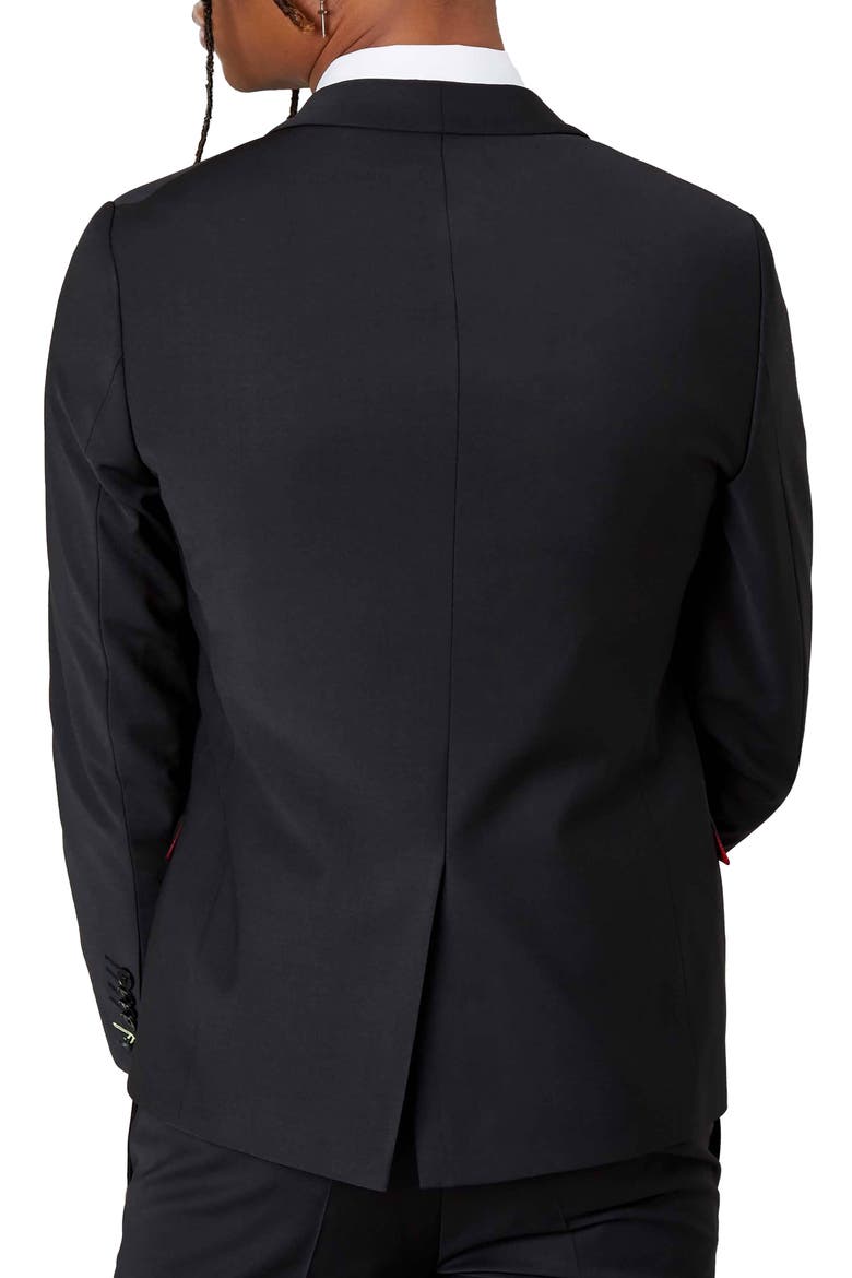 Ellroy Skinny Fit Suit Jacket, Alternate, color, BLACK