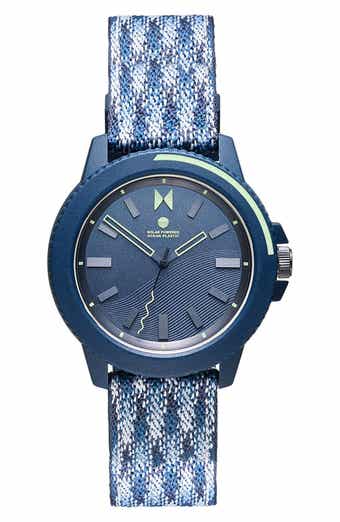MVMT WATCHES Minimal Sport Ocean Plastic Strap Watch, 38mm