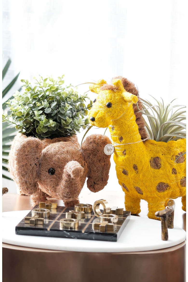 Safari Animal Coco Coir Planters, Alternate, color, Brown