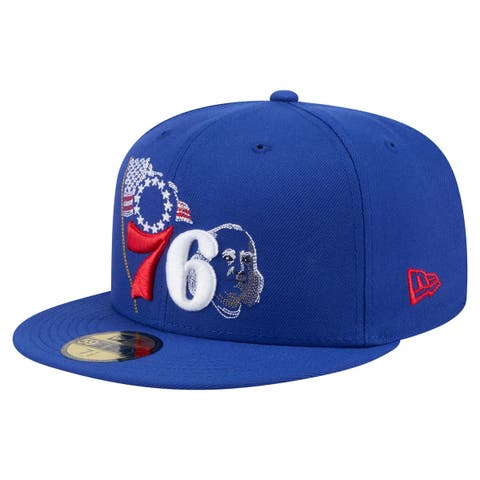 Men's New Era Royal Philadelphia 76ers State Stitch 59FIFTY Fitted Hat