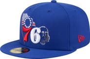 New Era Men's New Era Royal Philadelphia 76ers State Stitch 59FIFTY Fitted Hat