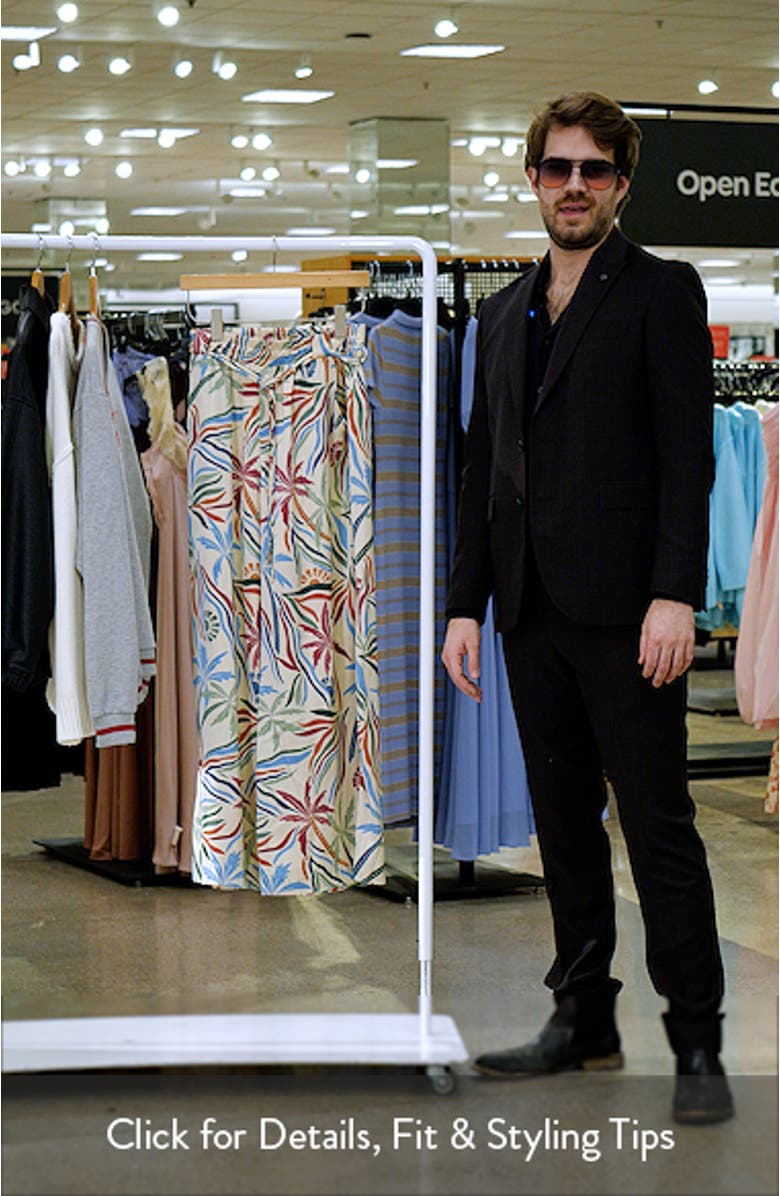 Illoura Palm Print Wide Leg Pants, sales video thumbnail