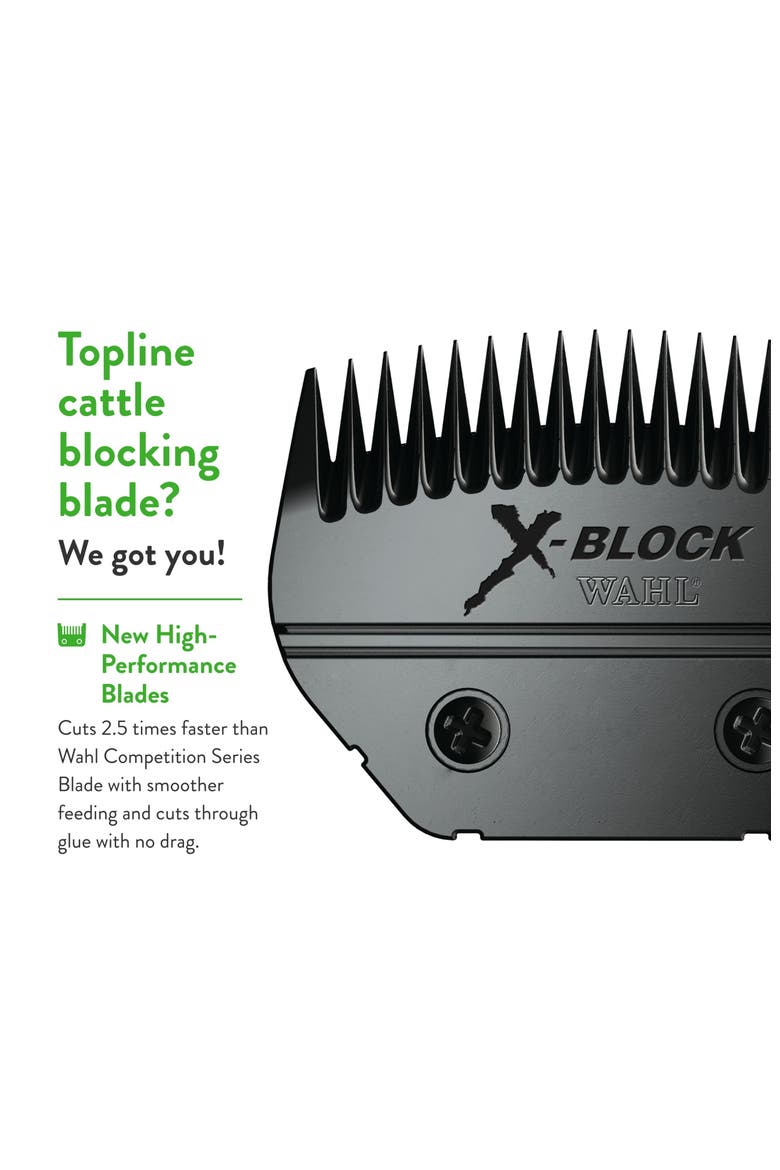 X-block supreme detachable blade for cattle and sheep, Alternate, color, Black