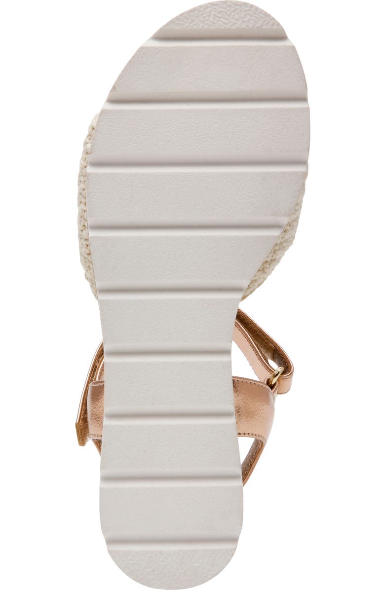 Dolce Vita Kids' Valissa Wedge Sandal, Alternate, color, Ivory/ Rose Gold