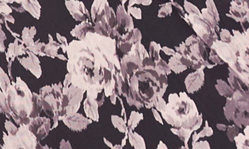 Ted Baker Nic Shirred Long Sleeve Maxi Dress In Purple