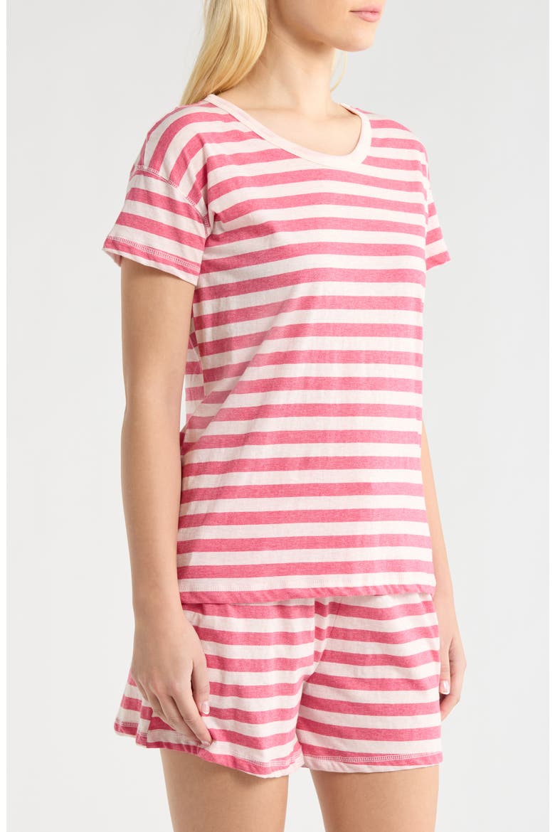 Jada Organic Cotton Short Pajamas, Alternate, color, DESERT ROSE/ ROSEWATER