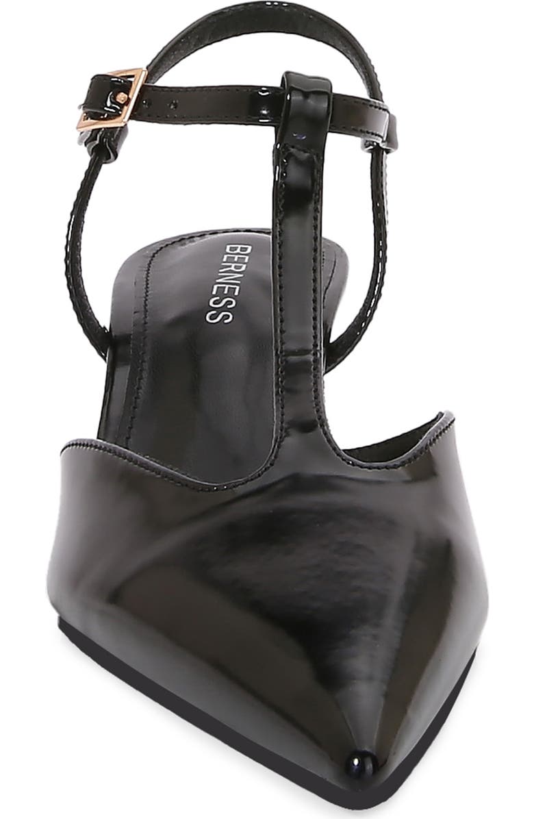 BERNESS T-Strap Kitten Heel Pump, Alternate, color, Black